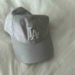 Gray Adjustable LA Dodgers Hat